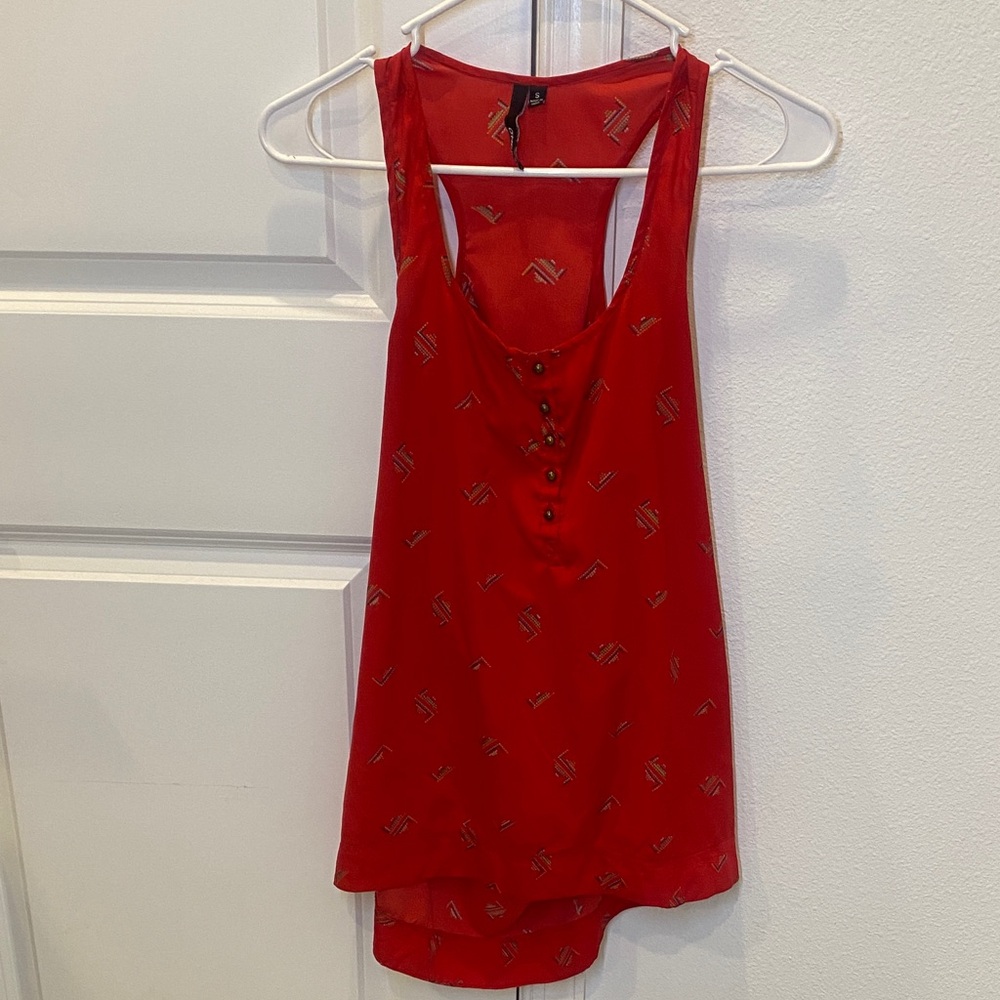 O'Neill Scarlet Buttoned Tank Top